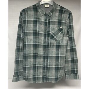Vans Men's Classic Fit Tradewinds Heavyweight Flannel Cotton Shirt Size L